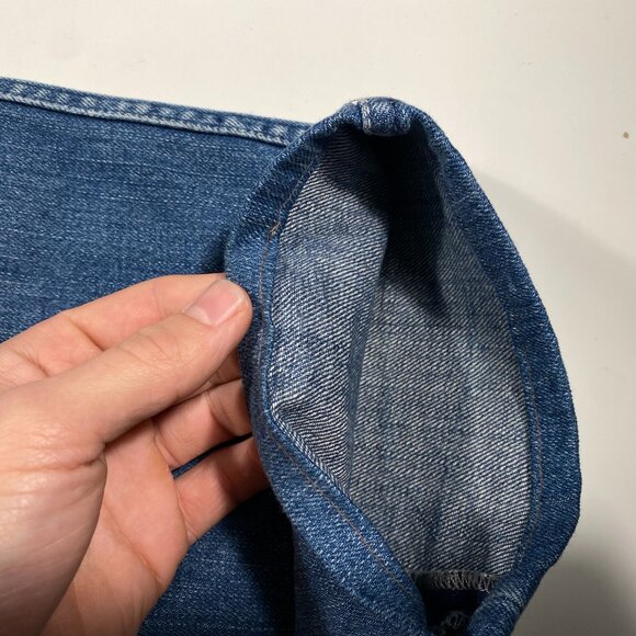 A.P.C. Button-Fly Slim Straight Medium Wash Blue Denim Jeans men's size 31x32 - Picture 7 of 10